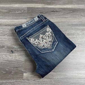 HYDRAULIC Bailey Super Skinny Dark Wash Blue Denim Jeans Women's Size 30 Waist